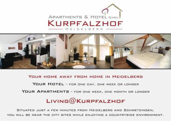 Serviced Apartments Kurpfalzhof Oftersheim Екстер'єр фото